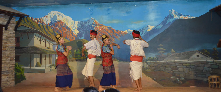 Traditional Nepali dance with Nepali dinner (Complimentary in our package)
