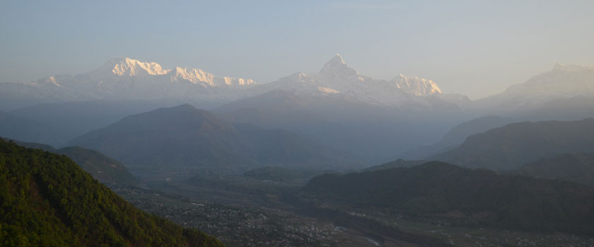 Himalaya View with Sunrise from Sarangkot; Pokhara